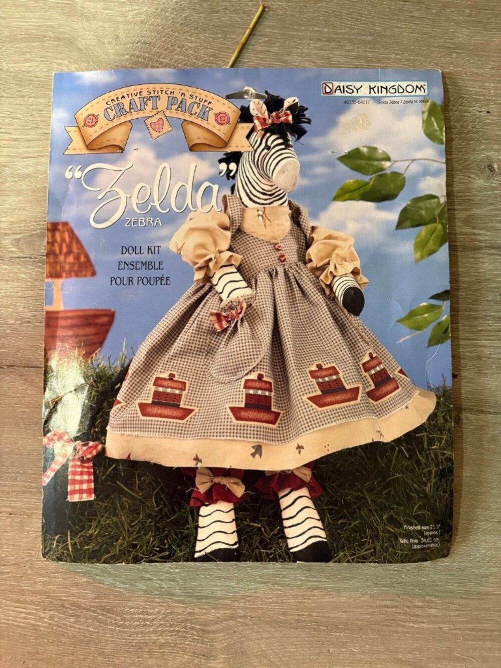 Daisy Kingdom Doll Kit Zelda Zebra